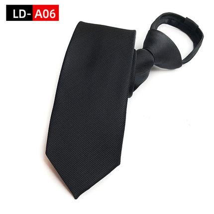 Men's Ties: Black Zipper Tie, Pre-tied Bow Tie, Women's Green Navy Blue Red Neckties, Classic 8cm Neckties for Men's Shirts, Zipper Cravat