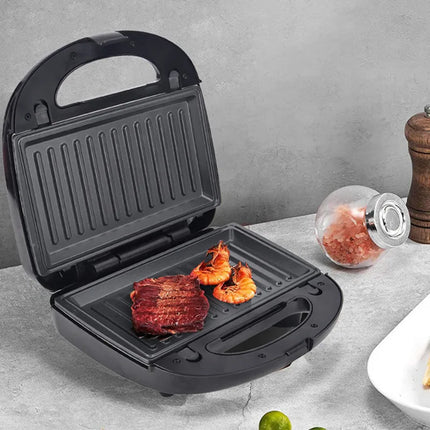 6 In 1 Electric Waffle Maker Sandwich Toaster Baking Steak Grill Egg Cake Oven Frying Pan for Kitchen EU Plug 750w
