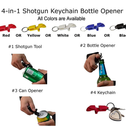 1pc Shotgun Tool Bottle Opener Keychain - Beer Bong Shotgunning Tool - Great For Parties, Party Favors, Birthday Gifts, Couples