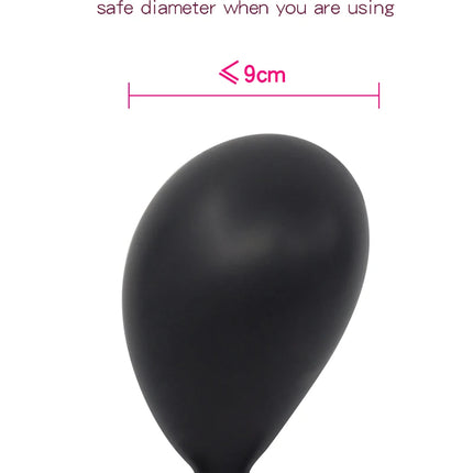 Inflatable Silicone Penis/Ball Gag Oral Dildo Open Mouth Plug Expandable Pump Big Anal Butt Plug Vibrator BDSM Flirt Sex Tools