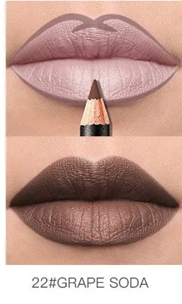 Pudaier Lip Liner Waterproof Durable Decolorization Nude Lip Gloss Matte Lipliner Lipstick Pen Hot Selling