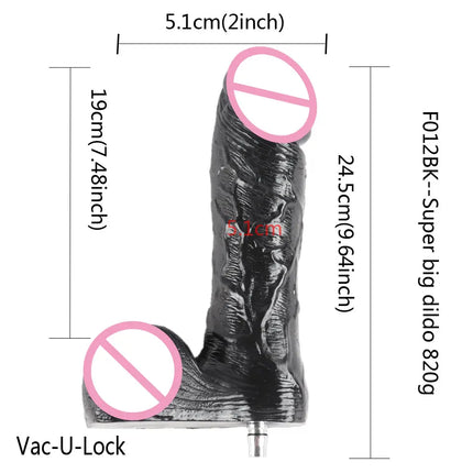 FREDORCH Sex Machine Big black Dildos Quick Connector Vibrator For Women Attachments Toys for Adults Realistic Dildos