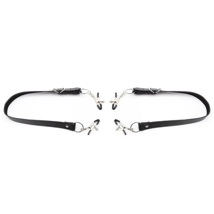 Thierry Labia Spreader Straps With 4 Clamps, Clip Onto Clitoris , Spread Pussy Open, BDSM Bondage Stimulator,Adult Sex Toys