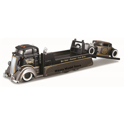 Maisto 1:64 1957 Chevrolet Flatbed Design elite transport die-cast precision model car Model collection gift