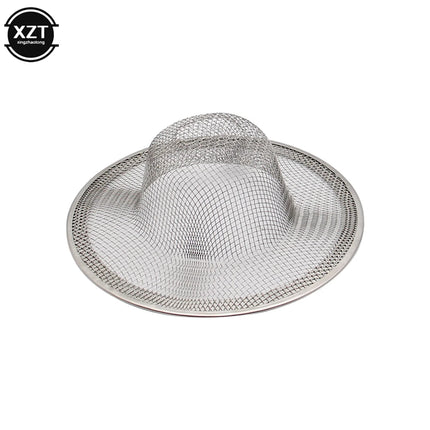 Stainless Steel Drains Kitchen Sink Strainers Bathroom Hair Filter Kitchen Bath Accessories Floor Drain Net Hair Blocking Filter