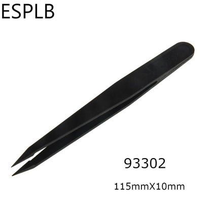 ESPLB 8pcs/Set Anti-Static Plastic Tweezers ESD Curved Straight Forceps Electronic PCB Repair Hand Tools Tweezers
