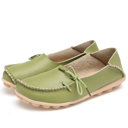 Women Flats Hot Sell Colourful Leather Women Loafers Ballet Pointed Toe Flats Ladies Shoes Loafers Plus Size 44 Zapatos De Mujer