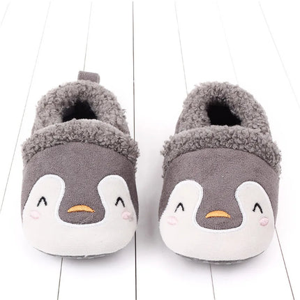 Super Keep Warm Infant Slippers Toddler Baby Shoes Baby Boy Girl Knit Crib Shoes Cute Cartoon Anti-slip Prewalker Baby Slippers