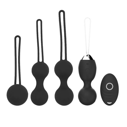5pcs Medical Silicone Vibrator Kegel Balls Exercise Tightening Device Ball Safe Ben Wa Ball for Women Vaginal massager Adult toy