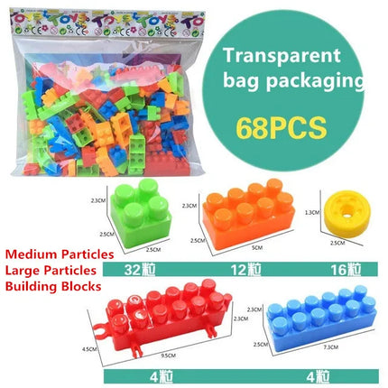 Hot toy toys For kids Inserting and assembling Large particle Building Blocks educational toys DIY Constructor toys For children