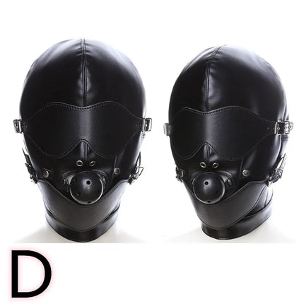 PU Leather Fetish Hood Headgear Sex Toys for Women BDSM Bondage Sex Mask Bdsm Toys Adult Games Sex Products for Adults
