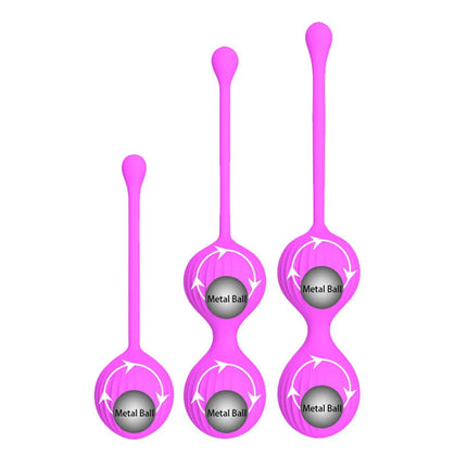 3Pcs Vaginal Ball Silicone Smart Geisha Kegel Egg Simulator Vagina Ben Wa Tightening Exerciser Sex Toys for Women