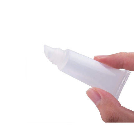 50pcs 10ml Empty Lip Gloss Tubes Clear Soft Lip Gloss Container Refillable Lipgloss Tubes for DIY Cosmetic Makeup Plastic Bottle