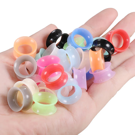 2Pcs/Lot 3-16MM Flexible Silicone Ear Plugs and Tunnels Ear Piercings Earlets Ear Stretchers Expander Ear Dilations Body Jewelry