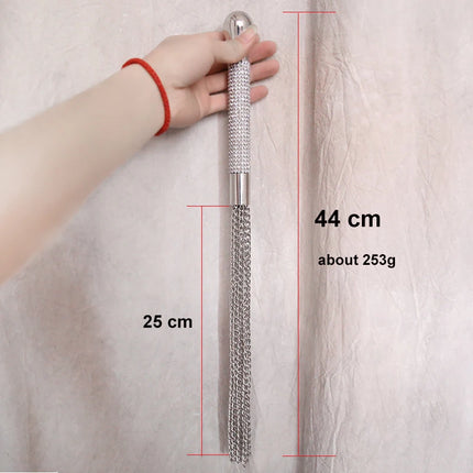 Bdsm Metal Chains Whip Flogger Ass Spanking Bondage Sex Toys For Couples Fetish Women And Men 2 Type Heavy Whip Adult Games