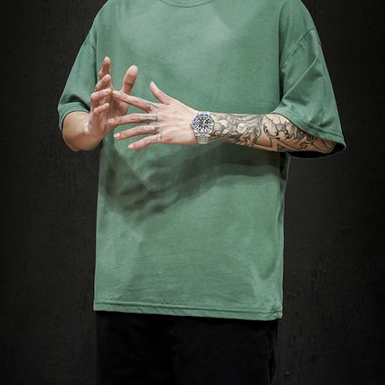 LEGIBLE 2025 Summer Men's T Shirt Casual Loose Cotton Short Sleeve T-Shirt Mens Top Tee shirt Men