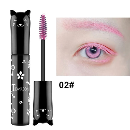 5 Colors Mascara Eyelashes Curling Extension Pink Purple Blue White Mascara Non-smudge Waterproof Fast Dry Long-lasting Makeup