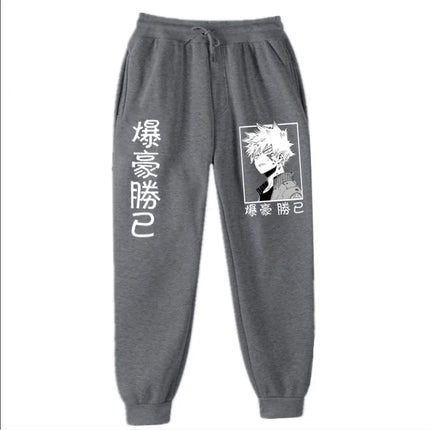 2021Japanese anime My Hero Academia Katsuki Bakugo Harajuku Men's Pants Print Joggers Male Trousers Casual Sweatpants sweatpants