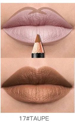 Pudaier Lip Liner Waterproof Durable Decolorization Nude Lip Gloss Matte Lipliner Lipstick Pen Hot Selling