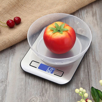 Kitchen Scale LCD Display Stainless Steel Electronic Scales Home Jewelry Food Snacks Weighing Baking Tools