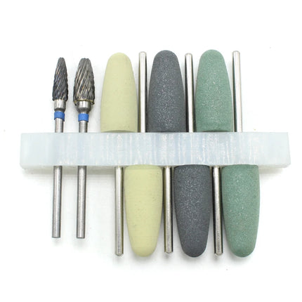 8Pcs Dental Resin Base Acrylic Polishing Burs Kit Drill Polisher Rotary Dentista Tool Dental Lab Instrument 2.35mm