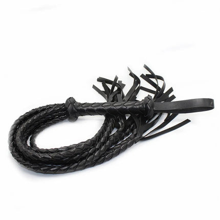 Durable Woven Pattern Leather Whip Bdsm Bondage Restraints Adult Games Sex Toys For Couples Flirting Erotic Products Party Props