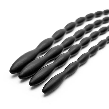 4ps/Set Long Silicone Plug Penis Sounding Urethral Plug Beads Dilator Penis Insertion Plug Urethral Sounds Sex Toys For Men