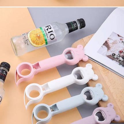 Multifunctional Four-In-One Safety Can Bottle Opener Household Canned Bottle Cap Screwing Device Home Tool