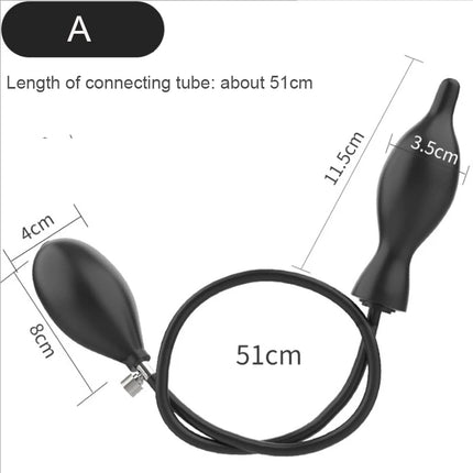 Inflatable Silicone Penis/Ball Gag Oral Dildo Open Mouth Plug Expandable Pump Big Anal Butt Plug Vibrator BDSM Flirt Sex Tools