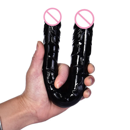 Double Head Dildo Long Jelly Realistic Dildo Double Ended Dildo Flexible Big Penis for Women Masturbator Sex Toys for Lesbian