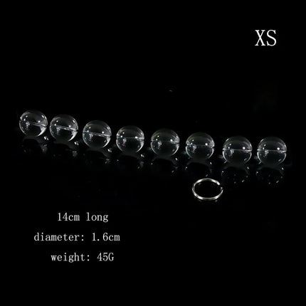 Female Glass Anal Beads Vaginal Balls Masturbation Anal Plug Butt Sex Toy Female Sex Products Vagina Kegel Balls for Women