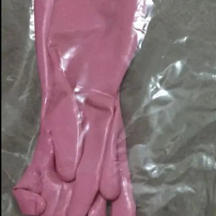Chlorinated Unisex Latex Short Gloves Mittens Rubber Wrist Fetish Costumes