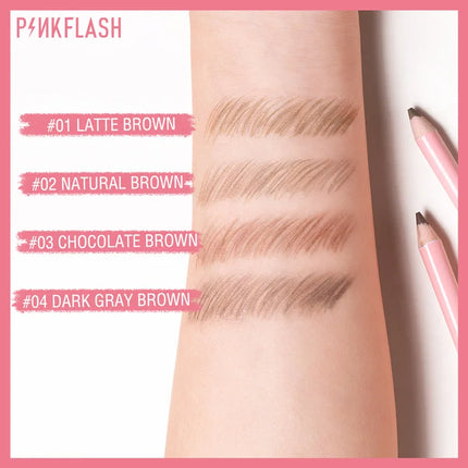 4 Color Brown Eyebrow Pencil Waterproof Sweat-proof Long Lasting Easy To Wear Natural Wood  Eyebrow Pen Makeup Eyebrow Cosmetics