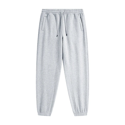 ZODF Trendy Men 345gsm Fleece Sweatpant Unisex Solid Color Loose Retro Hip Hop Winter Joggers Pants Brand Clothes HY0005