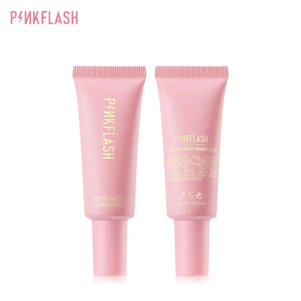 PINKFLASH Makeup Foundation Full Concealer Smooth Oil Control Matte Base Cosmetics Natural Make Up Look Face Foundation