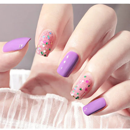 New 2 In 1 Candy Color Nail Polish Manicure Water-based Bright Scrub No Bake No Peeling Quick Dry Waterproof Lasting Nail Polish