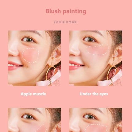 Blush Makeup Love Palette 4 Color Mineral Powder Peach Red Rouge Lasting Natural Hawthorn Cheek Tint Waterproof Blusher Cosmetic