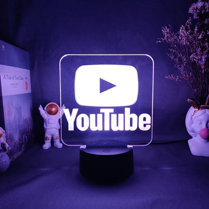 Cool 3D Illusion Lamp Perfect Live Streaming Room Decoration PC Desk Backlight Popular Youtubers Online Gamer Night Light Gift