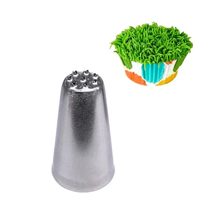 1/3 Pcs Stainless Steel Cream Decoration Mouth Small Grass Shape Cream Nozzle Baking Tools Grass Cream Icing Nozzles Pastry Tool