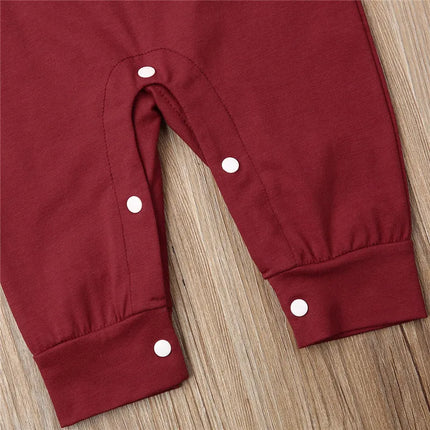 0-24Months Baby Boys Spring Autumn Romper Letter Long Sleeve Baby Boys Jumpsuits Solid Black Blue Playsuit For Baby Boys
