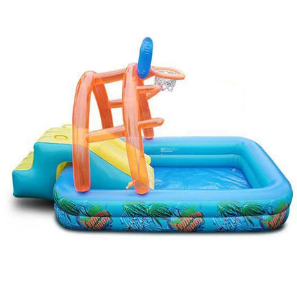 New Water Slide Children Fun Lawn Water Slides Iatables Pools Ring Tosses Game For Kids Summer Slide Set Backyard Outdoor Toys