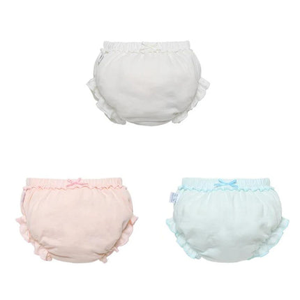 3 Piece/Lot Baby 100%Cotton Panties Kids Girl Infant Newborn Fashion Solid Bow Striped Dots Underpants For Children Soft Briefs