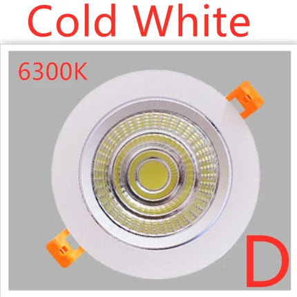 LED Downlight Dimmable Lamp Ceiling  3w 5w 7W 12w 15w 20w  30w 40w Cob Led Spot 220V/110V Ceiling Recessed round panel light