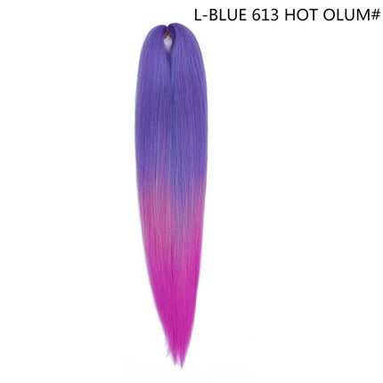 Miss Rola Synthetic 26 Inches 75g Kanekalon Hair Wholesale Bulk Braid Hair Extension Pre Stretched Pink Blonde Twist Jumbo Braid