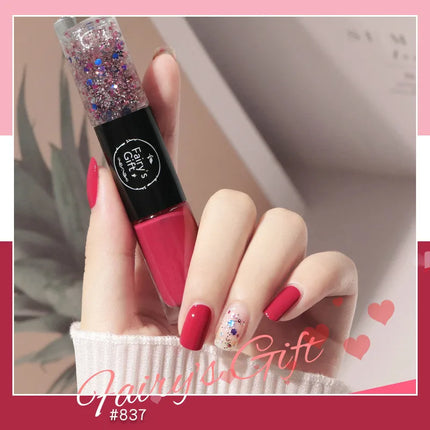 Double Head Nail Polish Quick Drying Without Baking Durable Not Easy To Fade Nail Art All for Manicure Regular Gel Nail Polish