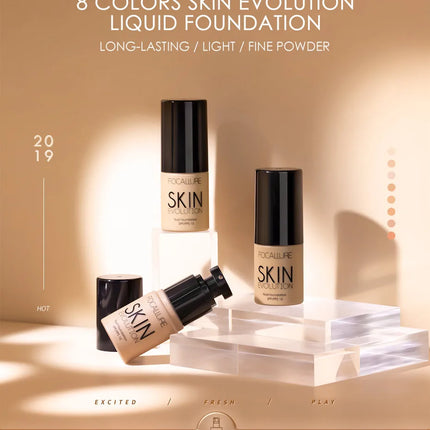 Focallure Base Face Liquid Foundation Cream Full Coverage Concealer Oil-control Moisturizing Foundation Cream Makeup For Women