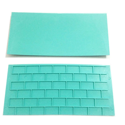 2Pcs/Set Bark Walls Cake Mold Embossed Fondant Brick Wood Grain Bakeware Cutter DIY Mould Pastry Baking Cake Decorating Tools