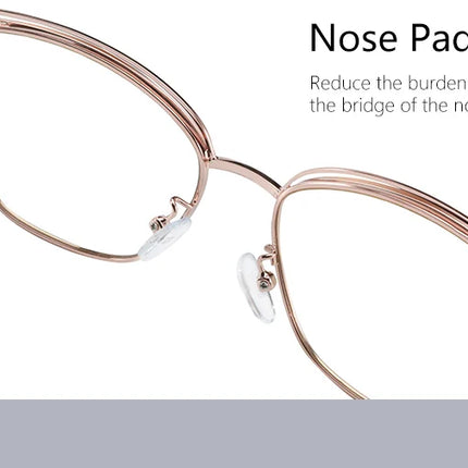 ZENOTTIC Fashion Cat Eye Prescription Glasses Women Anti Blue Ray/Photochromic Eyewear Optical Myopia Progressive Eyeglasses