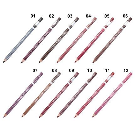 1PC Professional Wood Lip liner Pen Waterproof Lipstick Pencil Contour Matte Lady Charming Women's Makeup Long Lasting Cosmetic