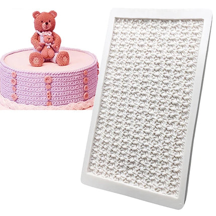 Knitted Sweater Silicone Sugarcraft Mold Cupcake Baking Fondant Cake Decorating Tools